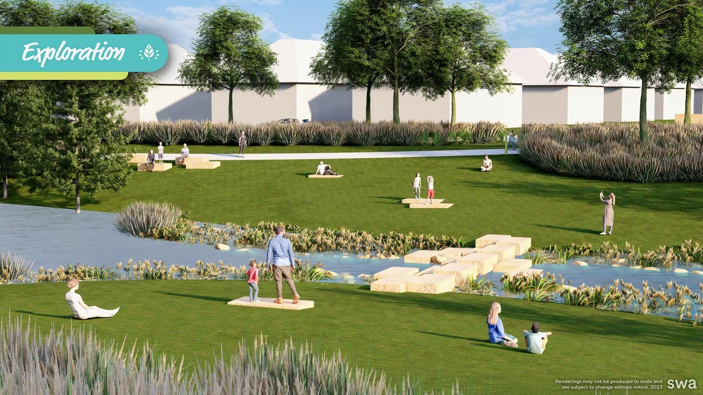 26502 Delightful Drive Hockley, TX 77447 - Photo 45 of 50 a view of a golf course with a garden