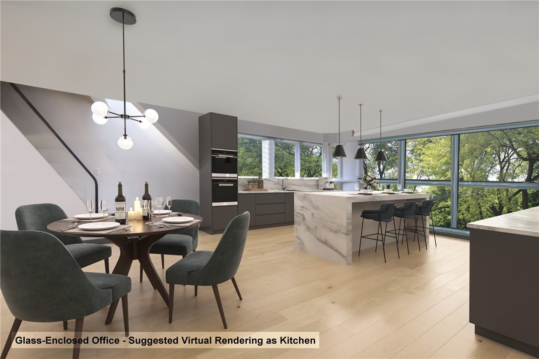 25 Mill Street Newport, RI 02840 - Photo 21 of 46 Glass-enclosed office virtually renovated as a kitchen.