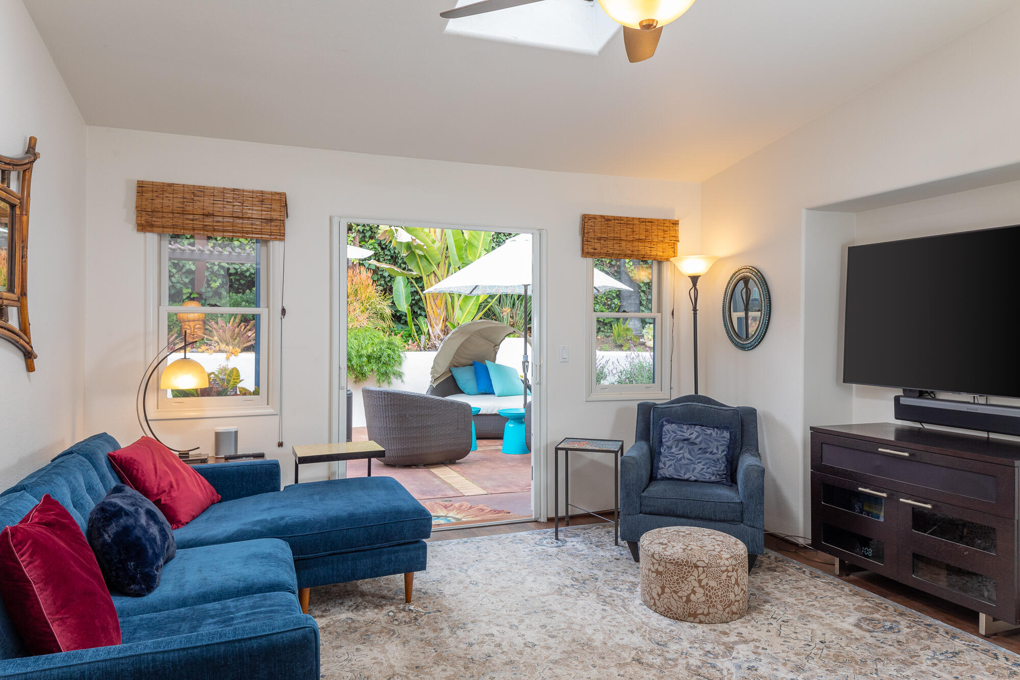 22 Pine Drive Santa Barbara, CA 93105 - Photo 7 of 12 a living room with furniture and a flat screen tv