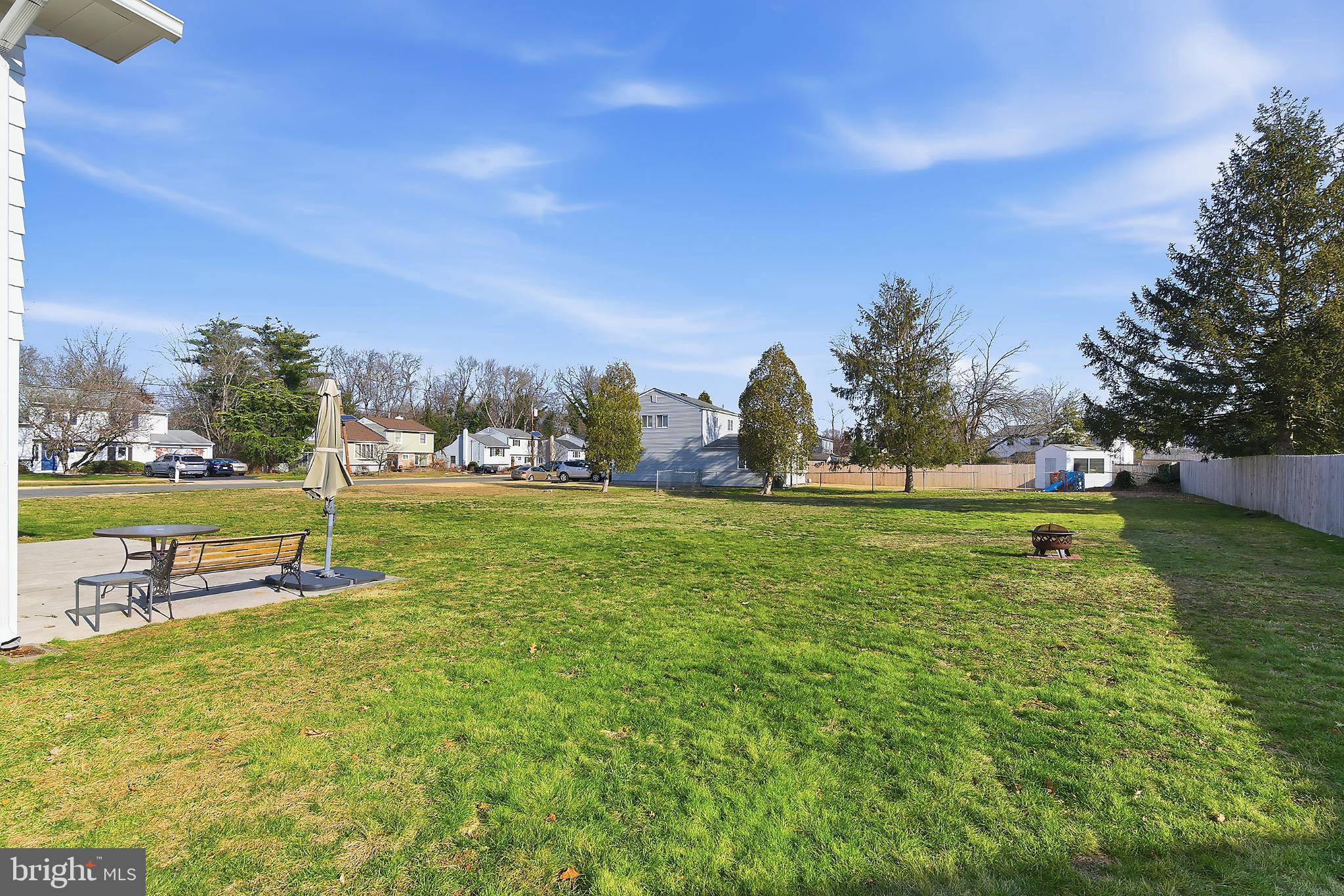 25 Whitman Road Hamilton, NJ 08619 - Photo 25 of 30 Spacious green yard under a clear blue sky.