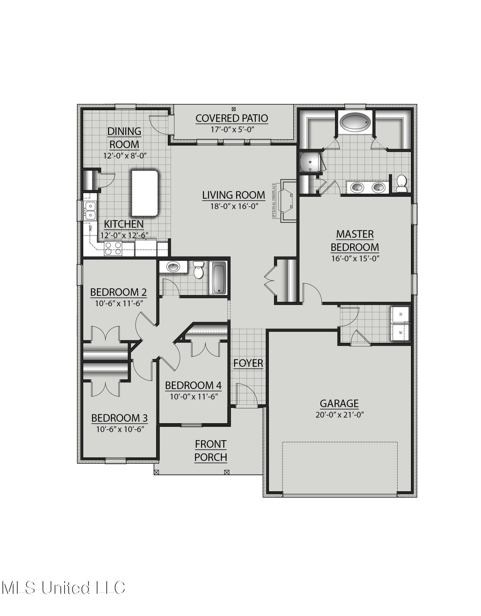 15388 High Point Drive Gulfport, MS 39503 - Photo 3 of 3 Ravenswood A-G V - Floor Plan