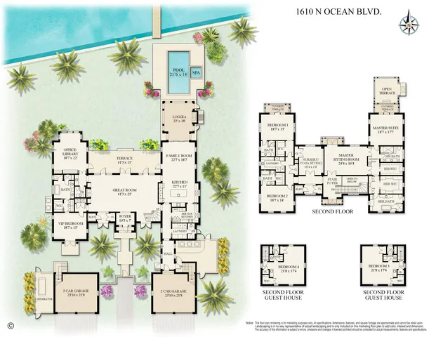 $65,000,000 | 1610 North Ocean Boulevard, Palm Beach, FL 33480