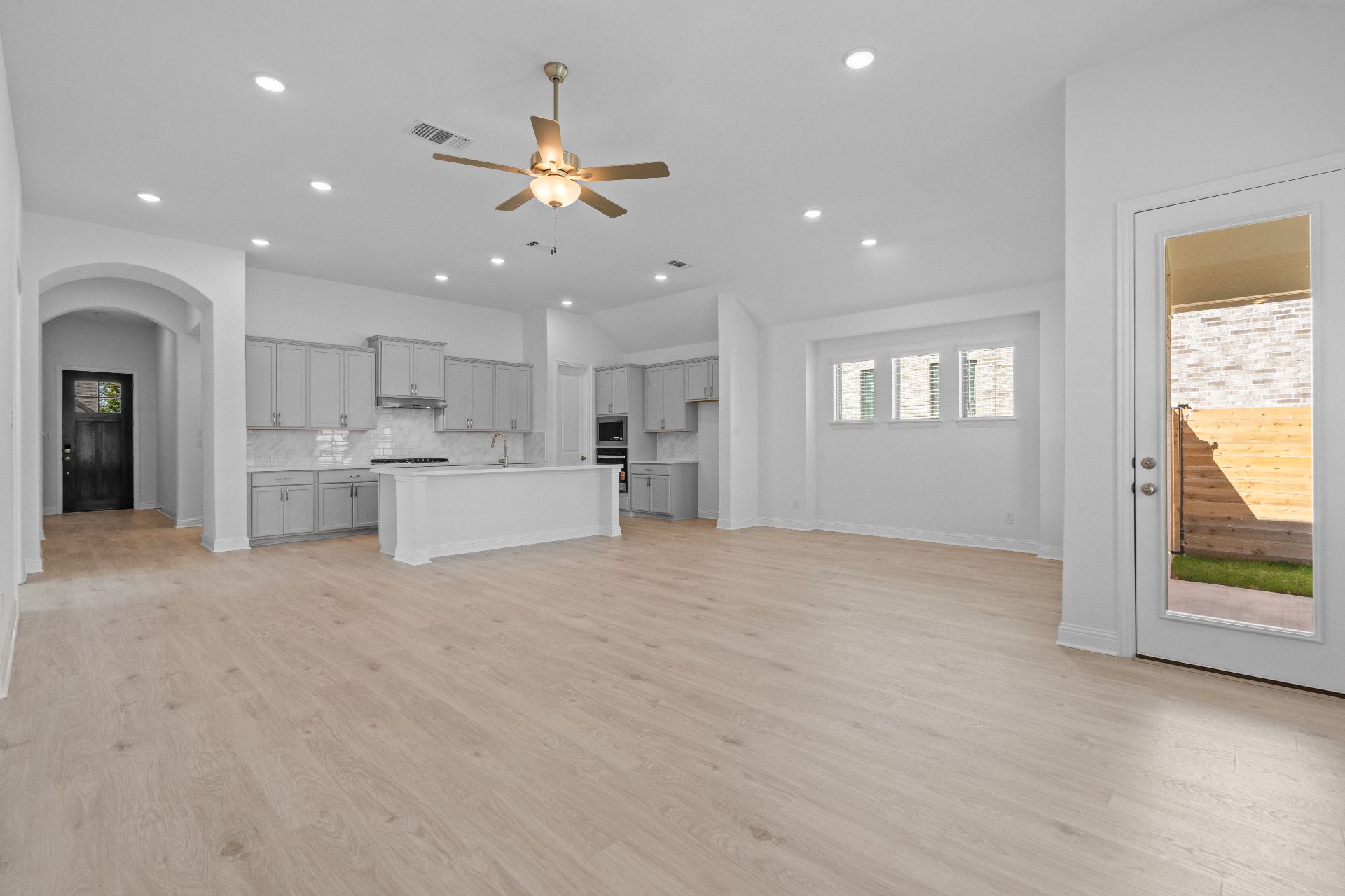 336 Ridgewell Loop Georgetown, TX 78633 - Photo 12 of 31 a view of a kitchen with a sink and dishwasher a kitchen view