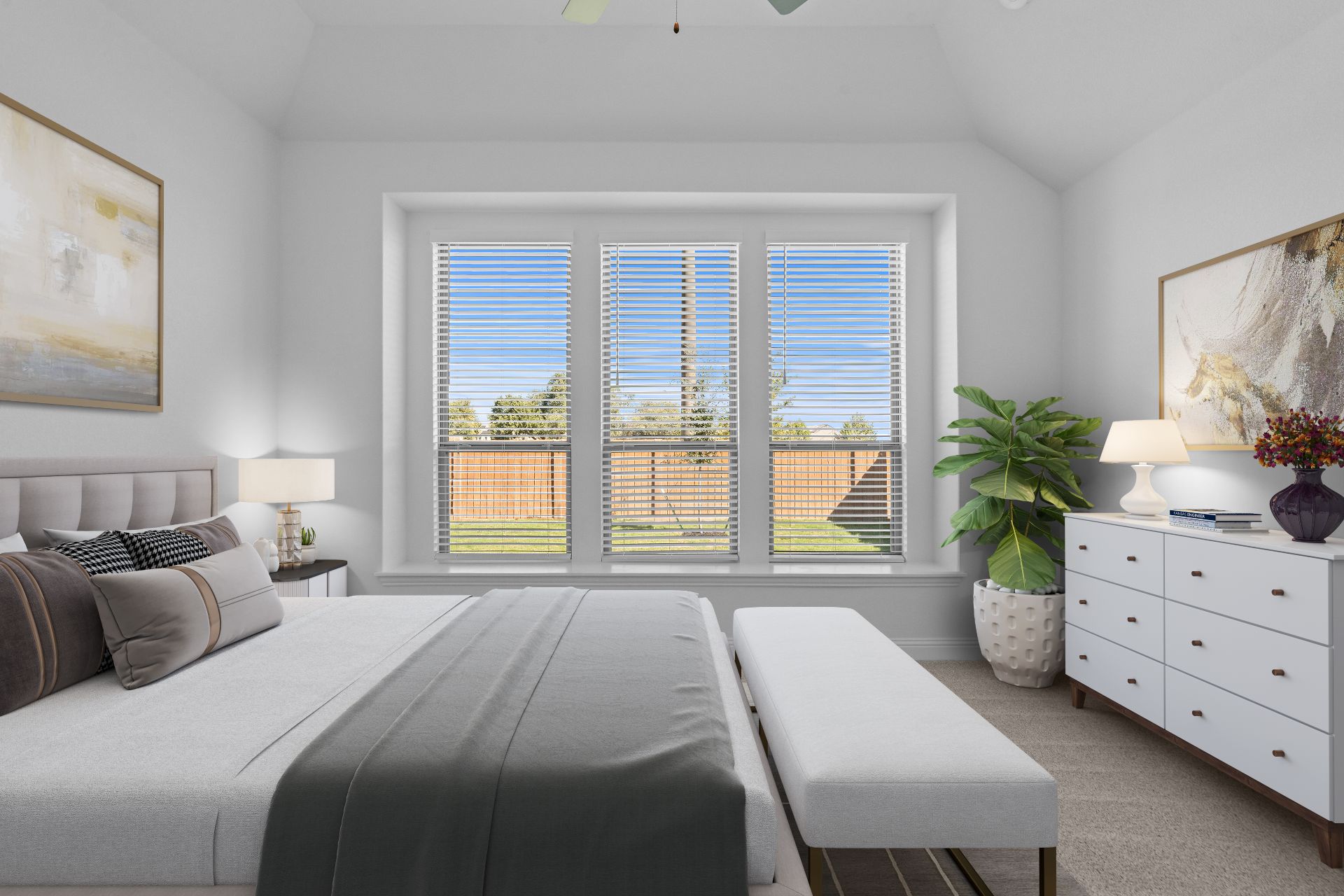 336 Ridgewell Loop Georgetown, TX 78633 - Photo 5 of 31 a bedroom with a large bed and a large window