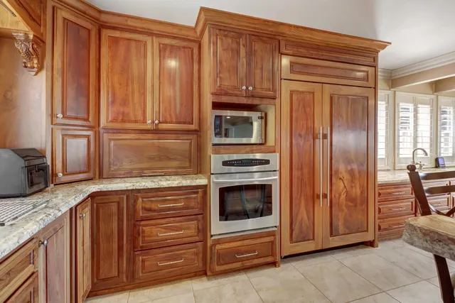 a view of a street with a building in the background