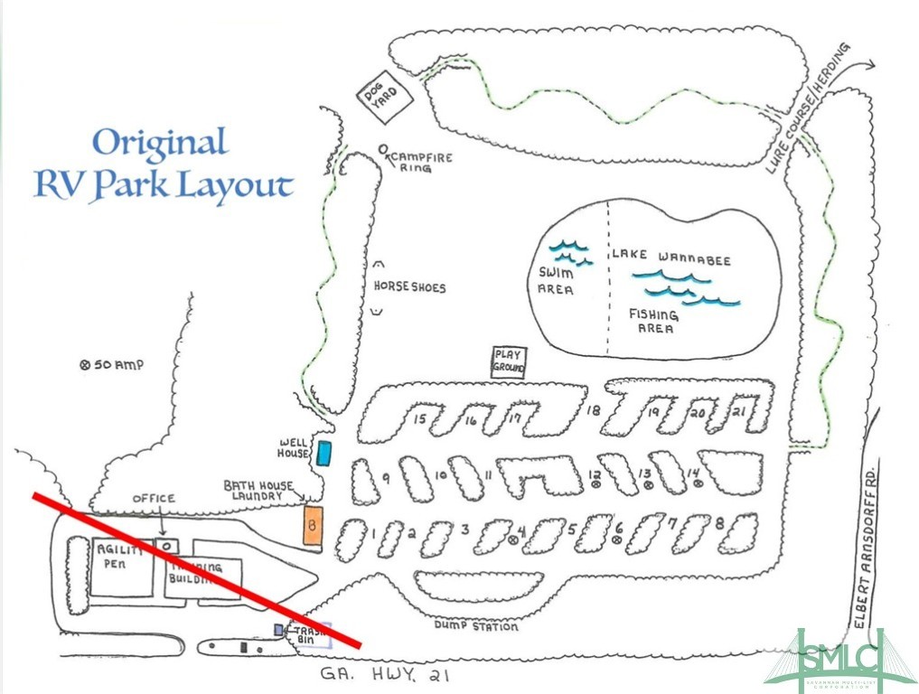 0 Hwy 21 & Elbert Arnsdorff Road Springfield, GA 31329 - Photo 2 of 3 Original Site Plan for the RV Park