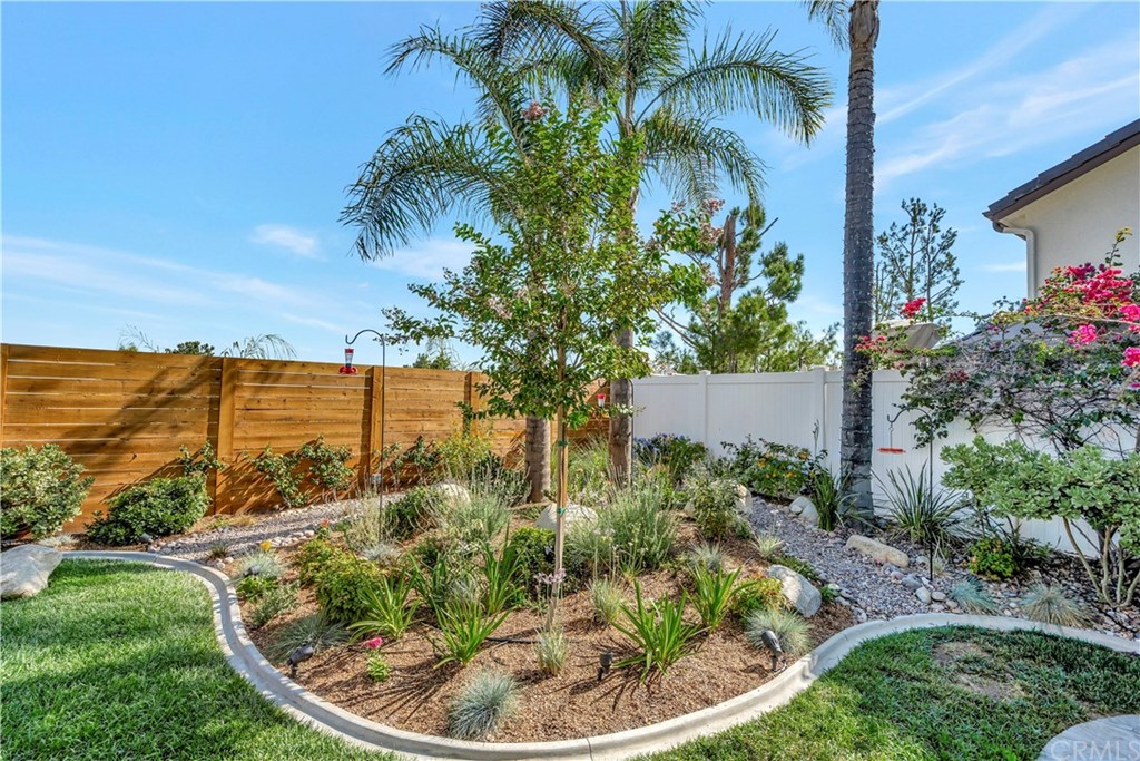 3235 Star Canyon Circle Corona, CA 92882 - Photo 32 of 75 a view of a backyard with plants and lake view