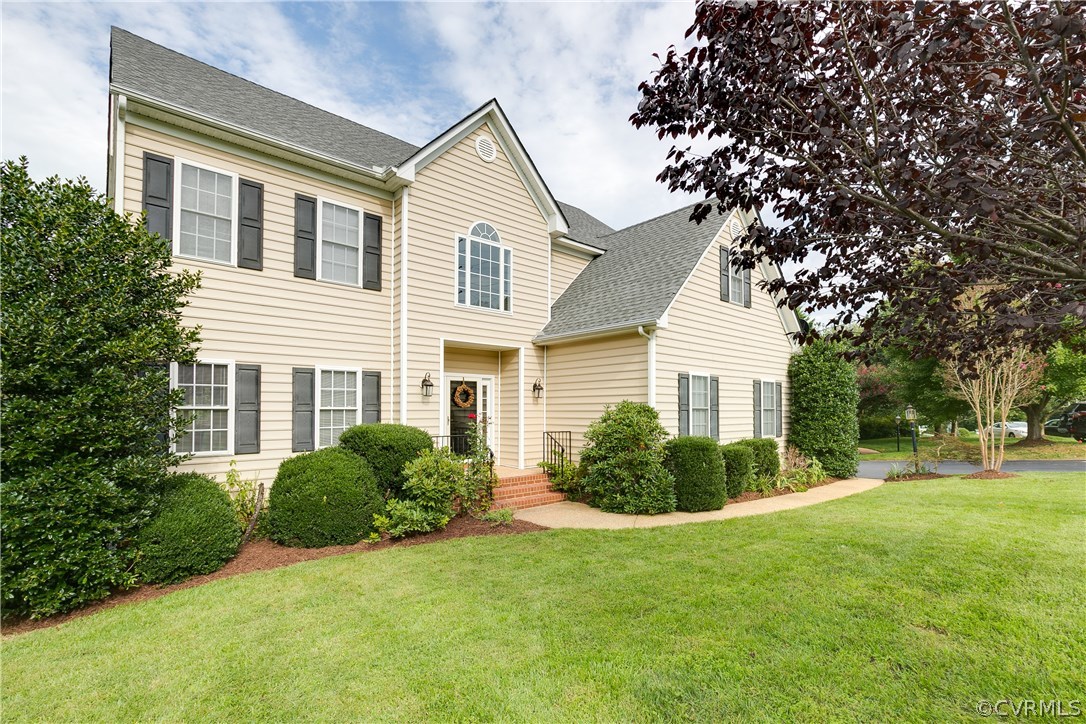 1418 Goswick Ridge Road Midlothian, VA 23114 - Photo 1 of 47 a view of a house with backyard and garden
