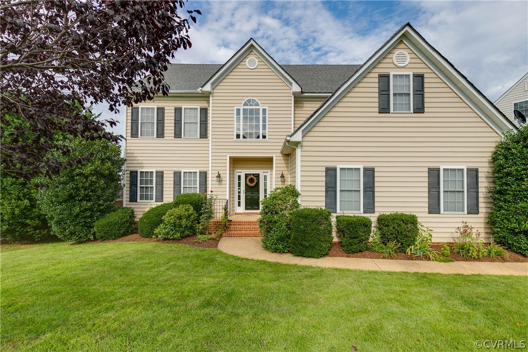 1418 Goswick Ridge Road Midlothian, VA 23114 - Photo 2 of 47 a view of a house with backyard and garden
