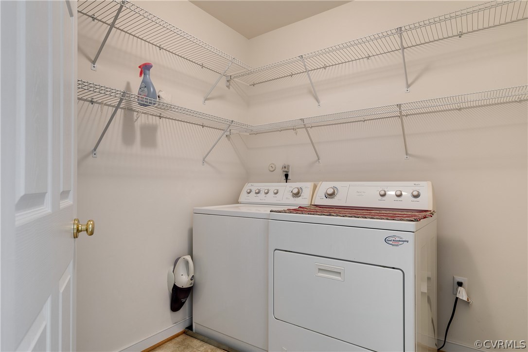 1418 Goswick Ridge Road Midlothian, VA 23114 - Photo 33 of 47 a utility room with dryer and washer