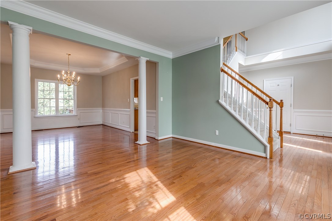 1418 Goswick Ridge Road Midlothian, VA 23114 - Photo 6 of 47 a view of an entryway with wooden floor