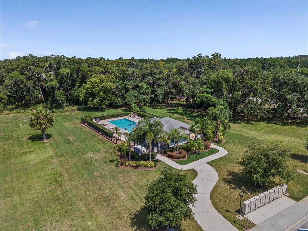 5119 Jones Road St. Cloud, FL 34771 - Photo 35 of 41 an aerial view of a golf course with parking space