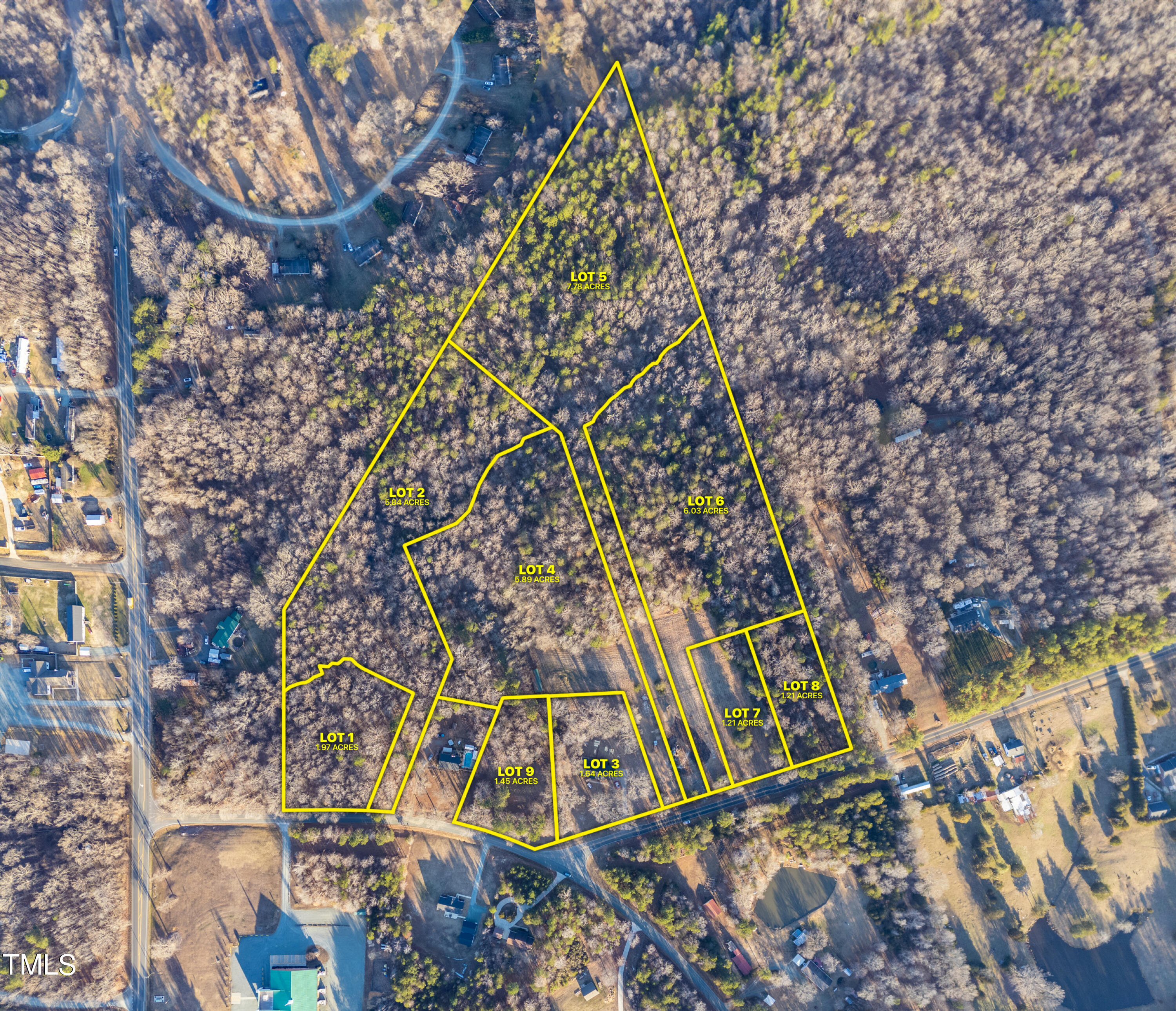 206 Ellington Road Graham, NC 27253 - Photo 1 of 10 Ellington Road-LOTs-Drone-5-LOT LINES