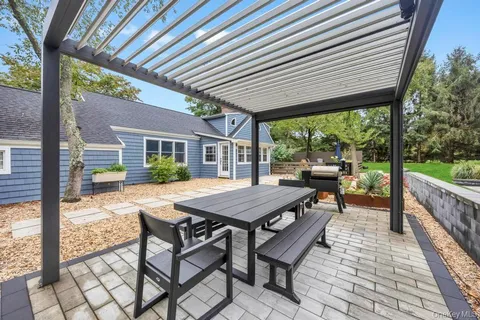 a view of outdoor space yard deck patio and outdoor seating