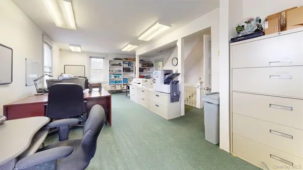 a view of empty room with closet