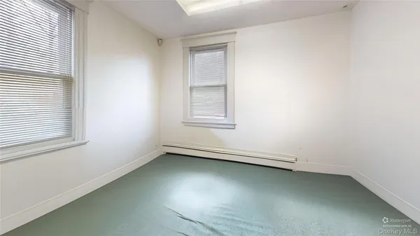 a room with a desk and chair