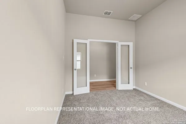 a view of an empty room