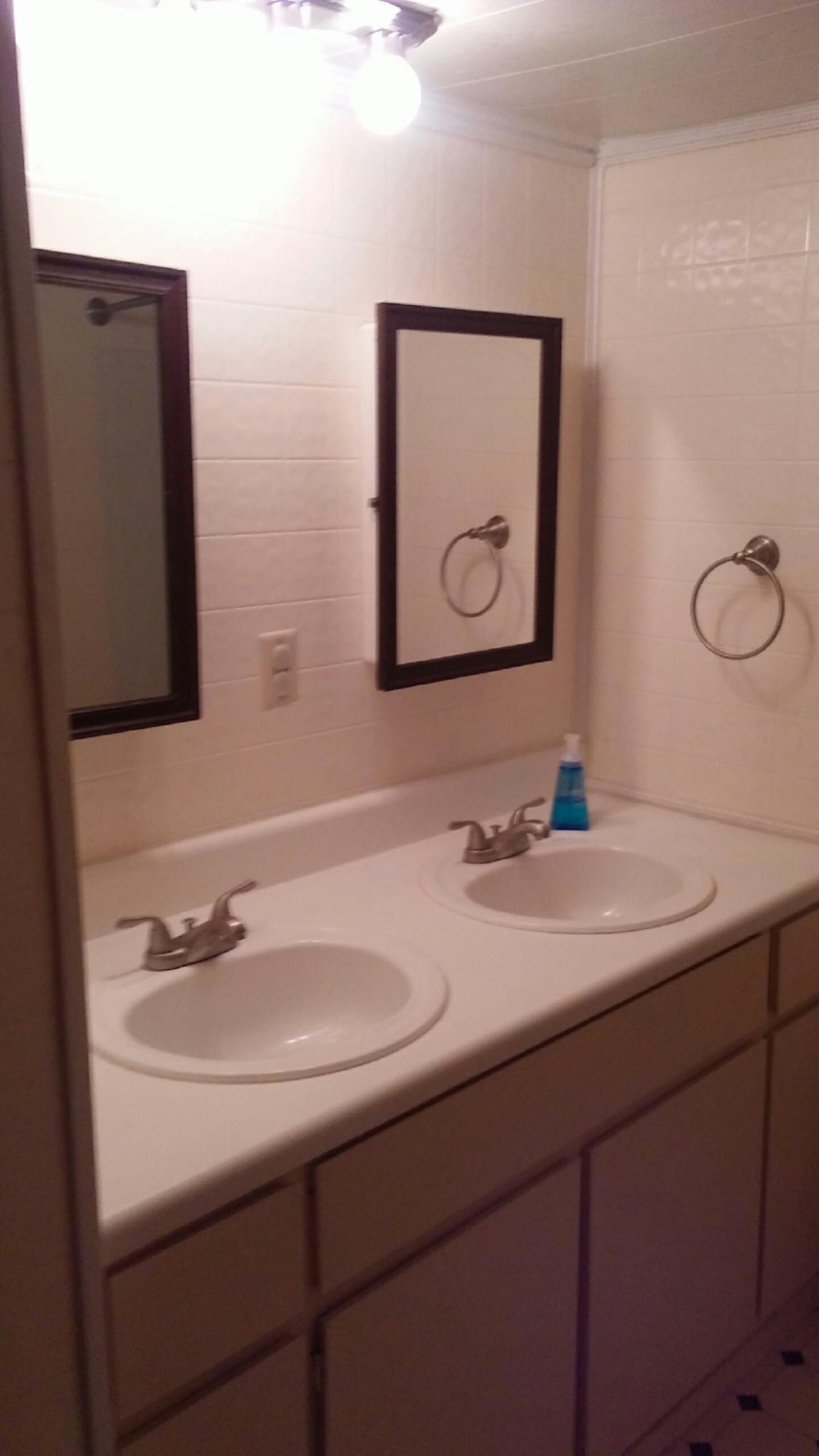 306 Roberts Road DeFuniak Springs, FL 32433 - Photo 11 of 13 a bathroom with a sink and a mirror