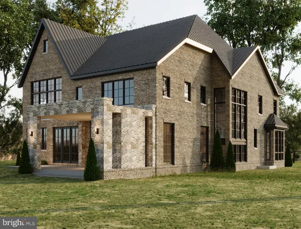 a front view of a house with a garden and yard