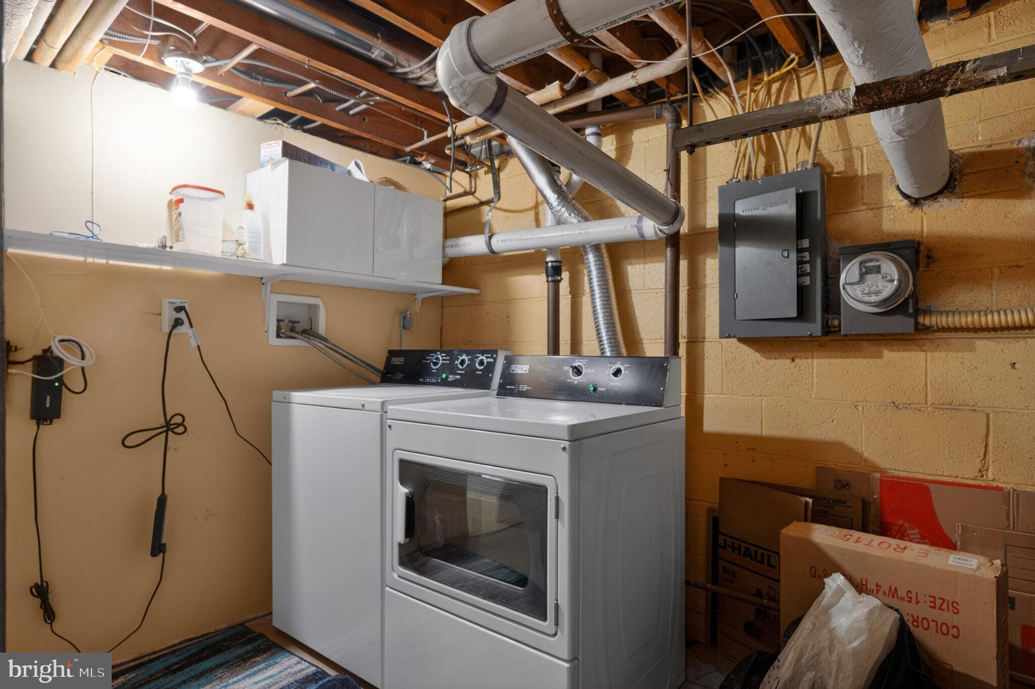 302 N Street Southwest, Unit 302 Washington, DC 20024 - Photo 32 of 68 a utility room with dryer and washer
