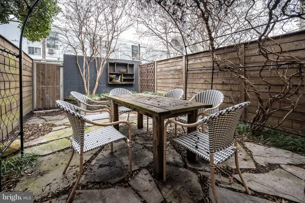 a view of outdoor space with seating area and entertaining space