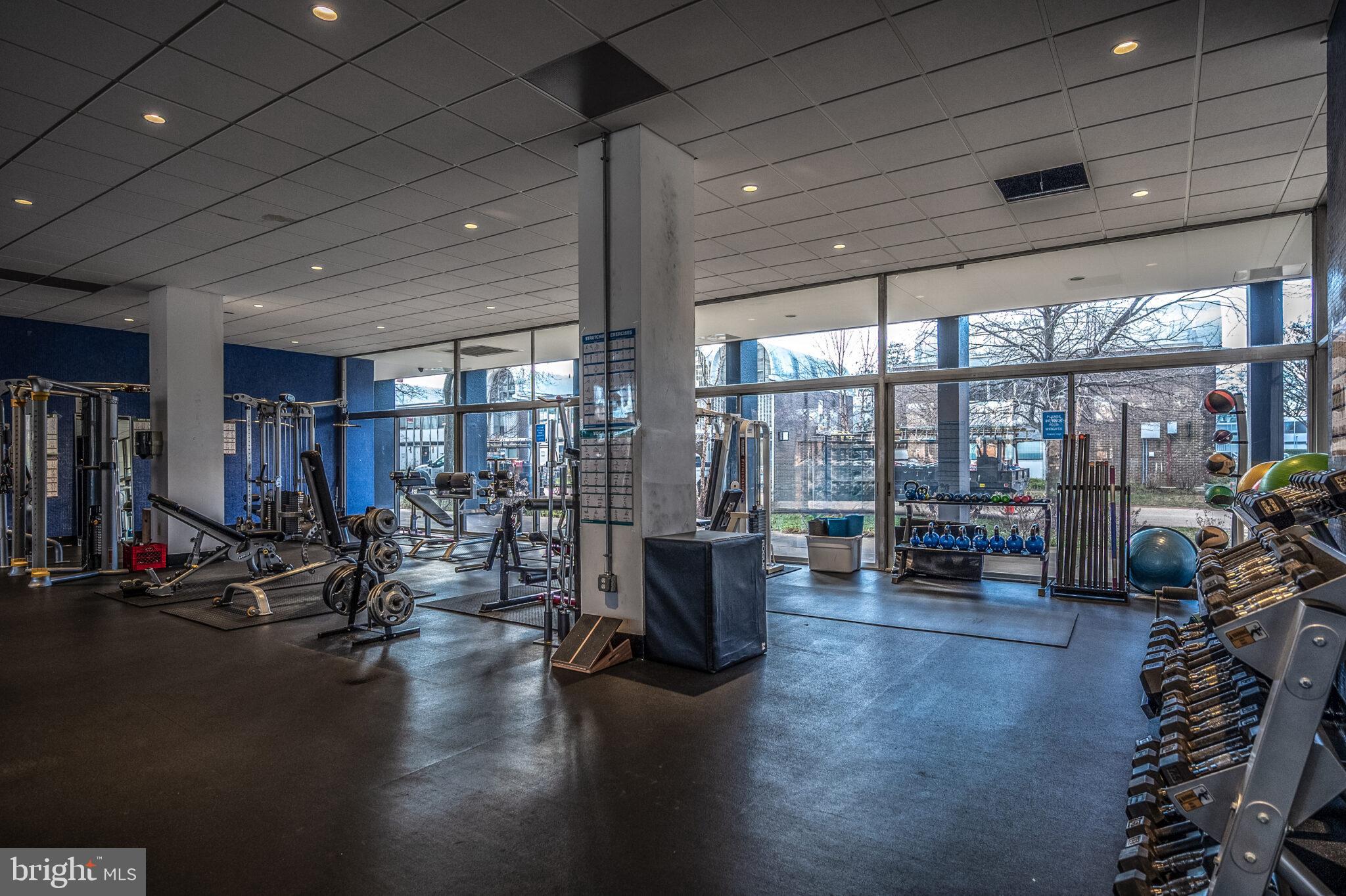 302 N Street Southwest, Unit 302 Washington, DC 20024 - Photo 45 of 68 a view of a room with gym equipment