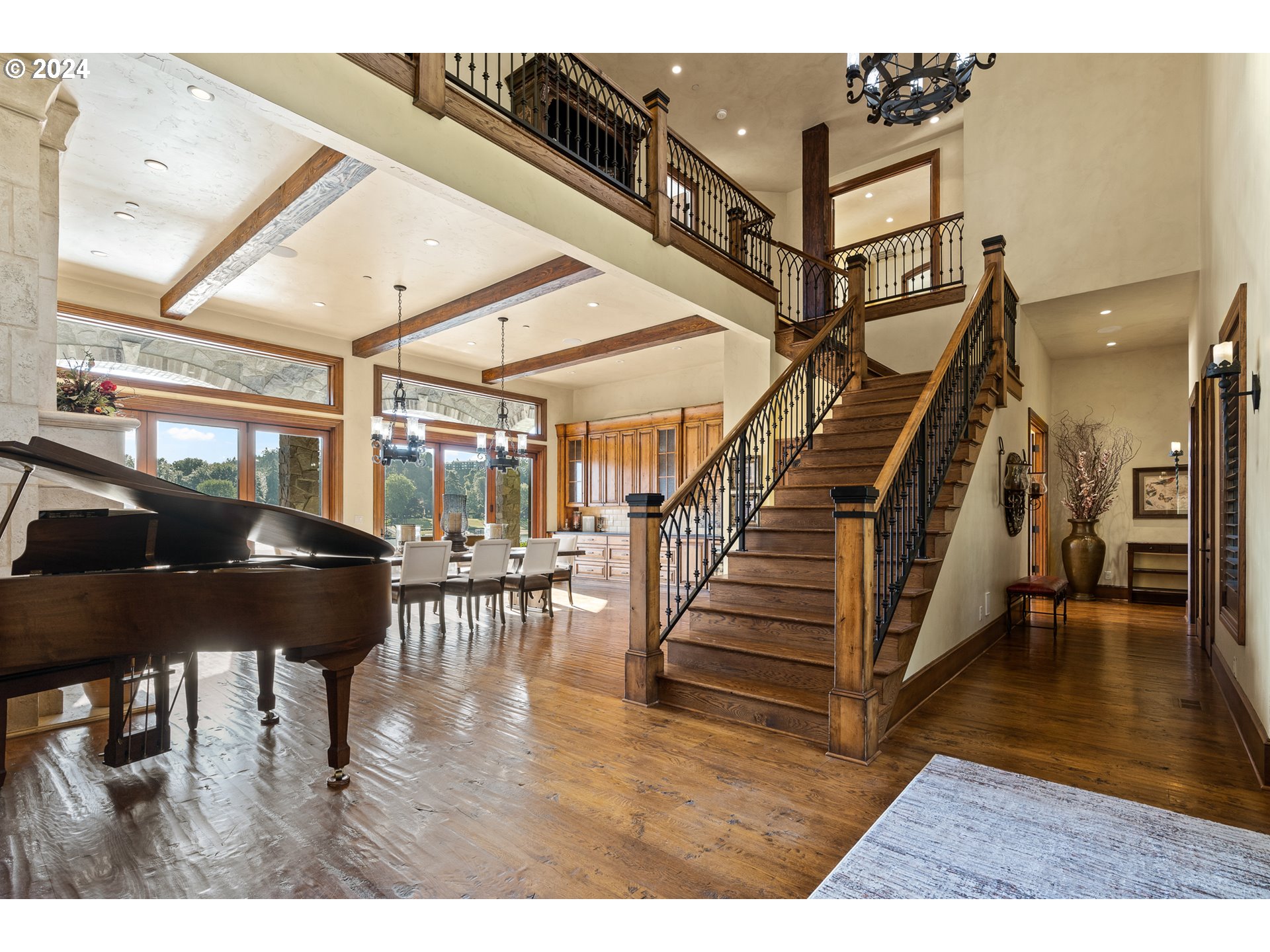 12780 South Fielding Road Lake Oswego, OR 97034 - Photo 10 of 48 a view of entryway and hall with wooden floor