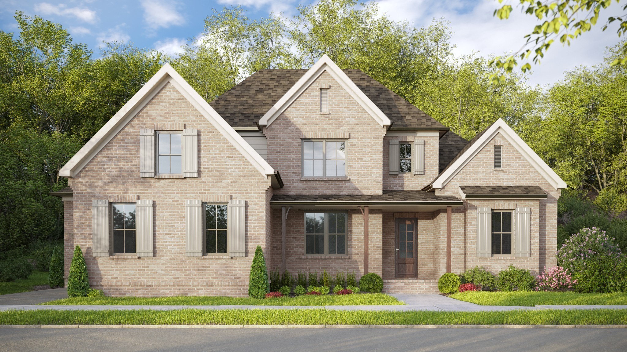 2121 Harkreader Road Mount Juliet, TN 37122 - Photo 1 of 1 a front view of a house with a yard and trees