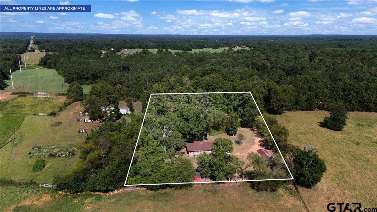 2855 County Road 1310 Rusk, TX 75785 - Photo 47 of 49 Drone View from Back of Property with Approximate