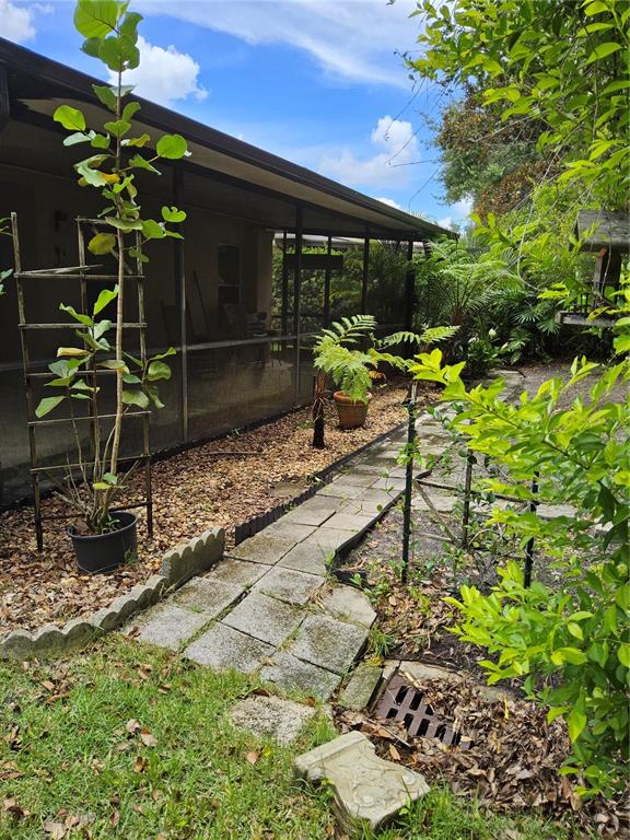 8023 St Andrews Way Mount Dora, FL 32757 - Photo 27 of 28 a backyard of a house with table and chairs