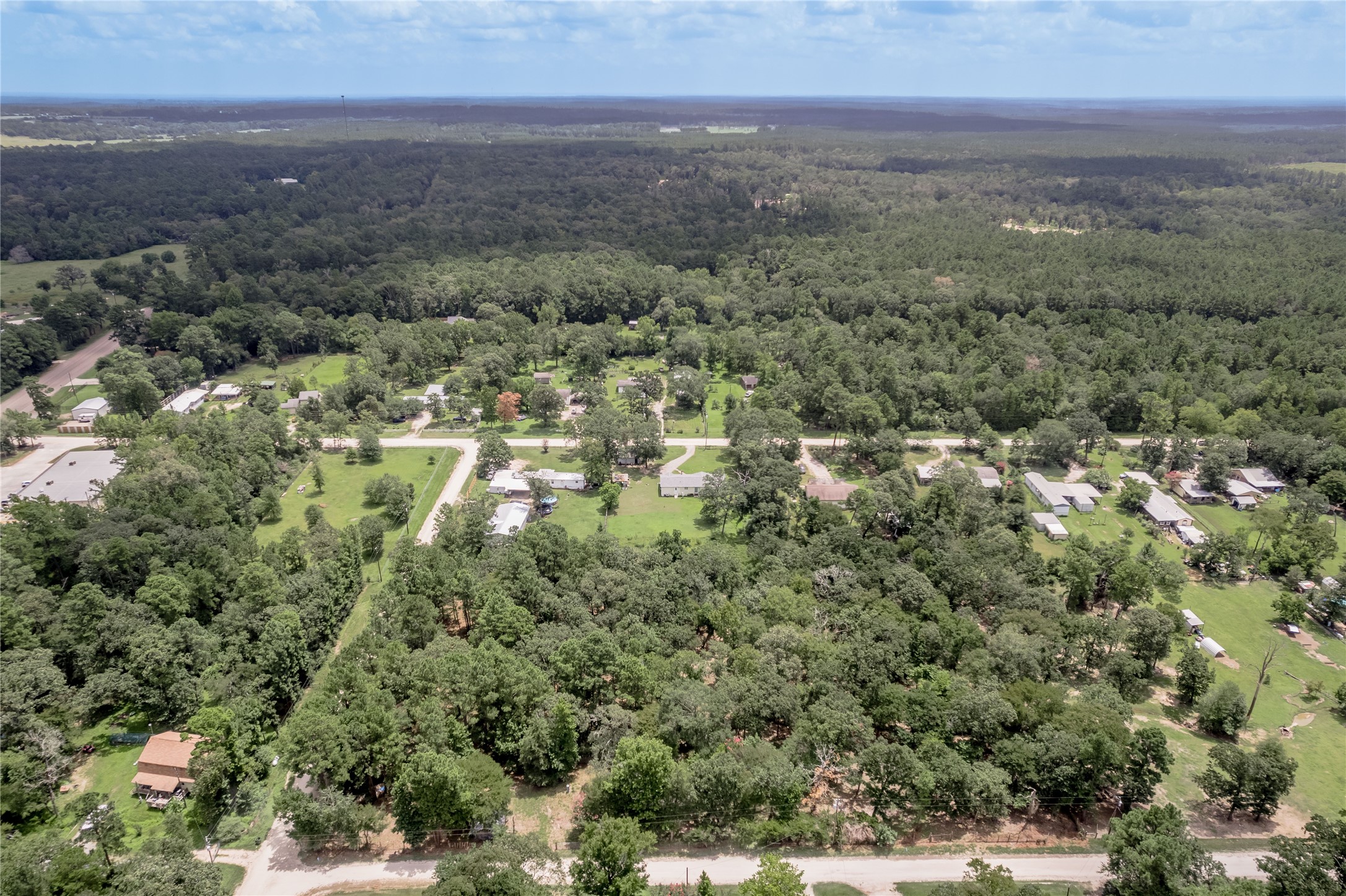 7 A Hickory Lane Huntsville, TX 77340 - Photo 32 of 36 an aerial view of residential houses with outdoor space and trees