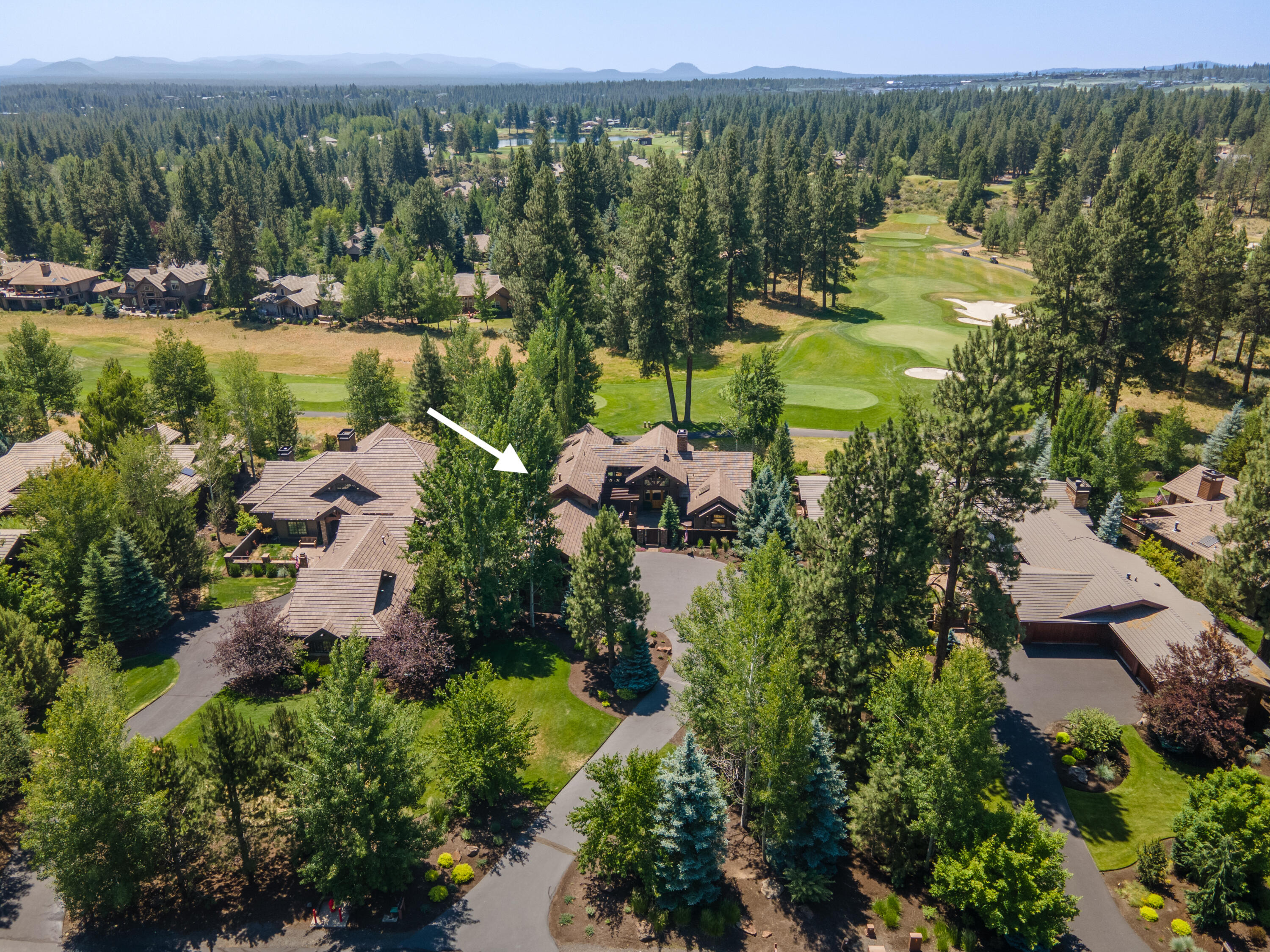 19448 Green Lakes Loop Bend, OR 97702 - Photo 60 of 63 Aerial View of Home And Fairways