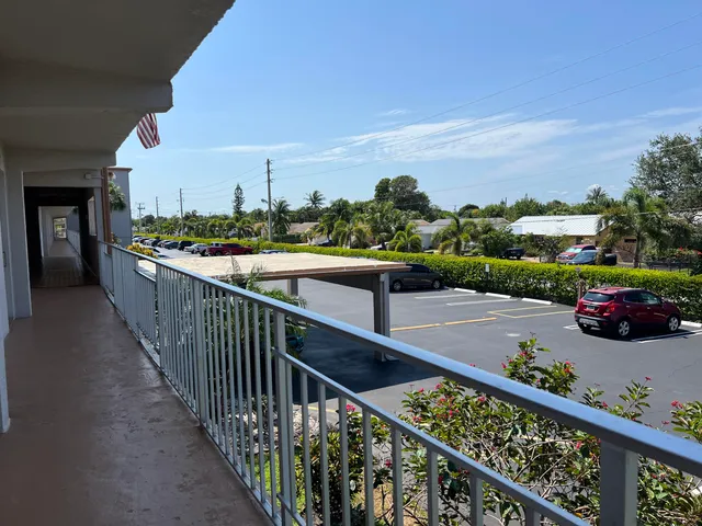 a view of city from balcony