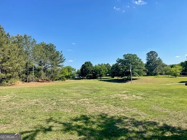 a view of an ocean and a yard