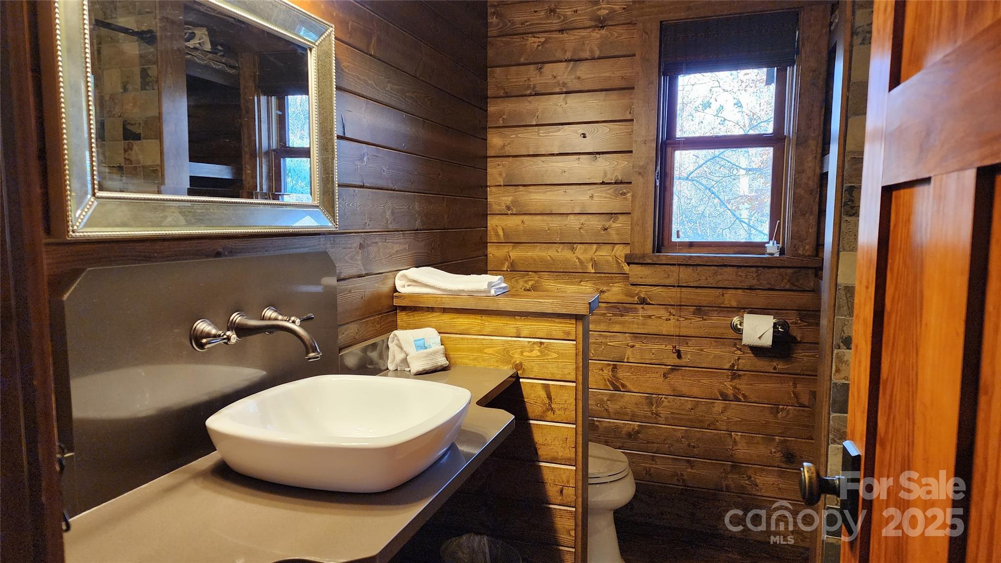 5 Chaucer Road Black Mountain, NC 28711 - Photo 13 of 48 a bathroom with a sink a toilet and shower
