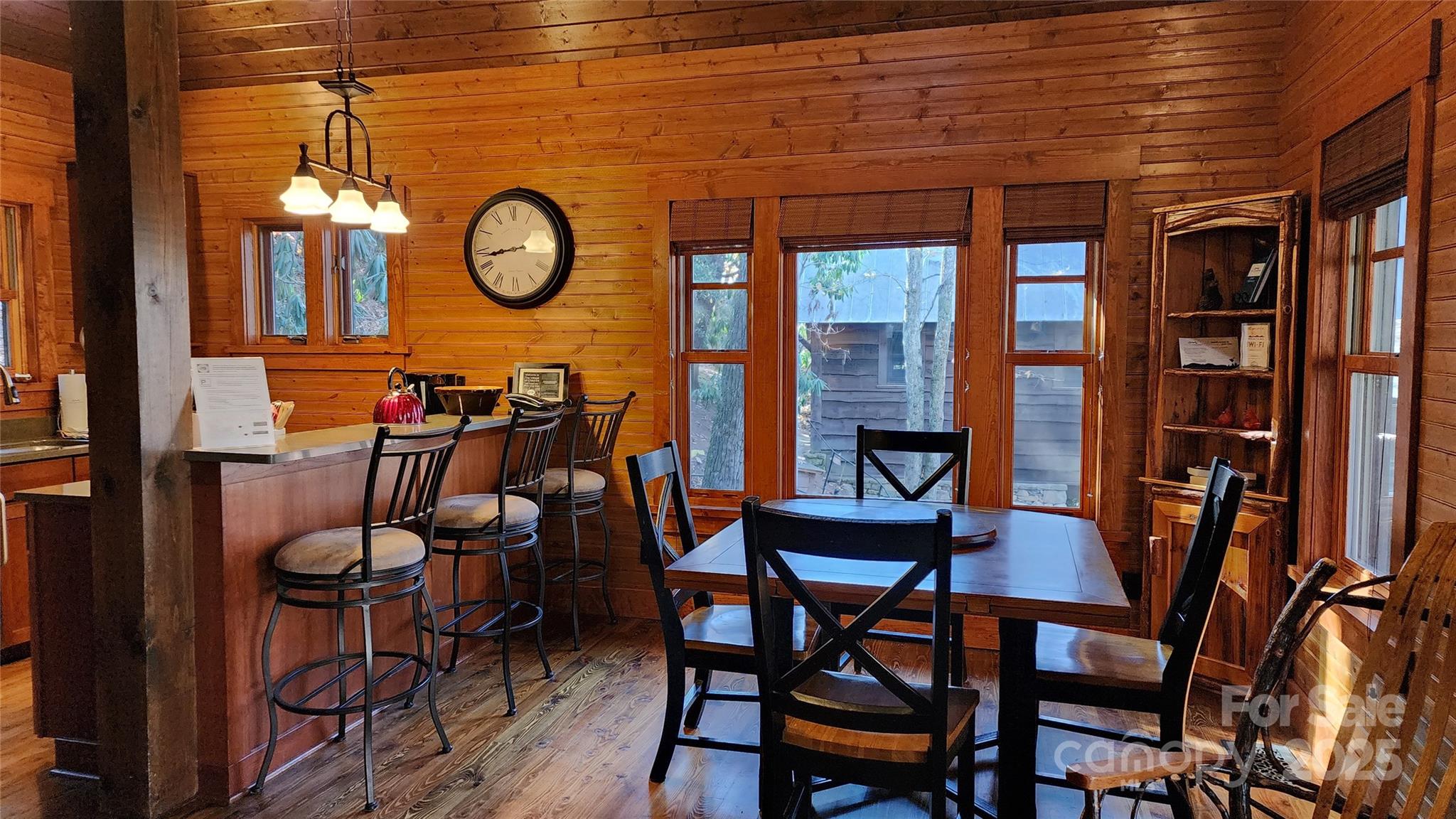 5 Chaucer Road Black Mountain, NC 28711 - Photo 18 of 48 a view of a dining room with furniture and chandelier