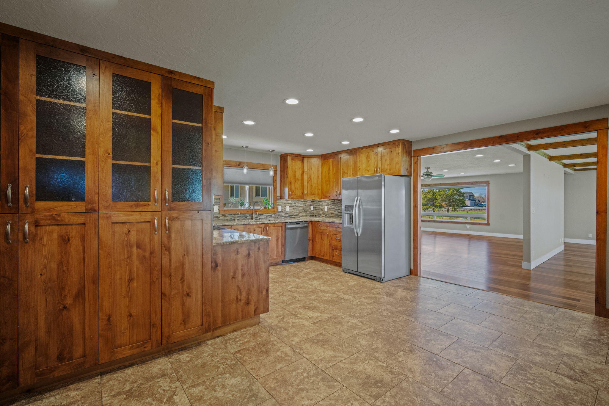 62466 Eagle Road Bend, OR 97701 - Photo 23 of 93 a view of kitchen with stainless steel appliances granite countertop a refrigerator and a sink