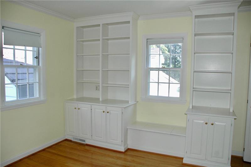 2 Farmhill Road Sewickley, PA 15143 - Photo 19 of 25 Fourth Bedroom has been used as an office and laundry space. Built-ins work for any kind of storage.