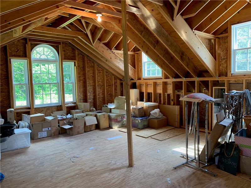 2 Farmhill Road Sewickley, PA 15143 - Photo 22 of 25 Unfinished space above garage with an interior staircase - so many possibilities!