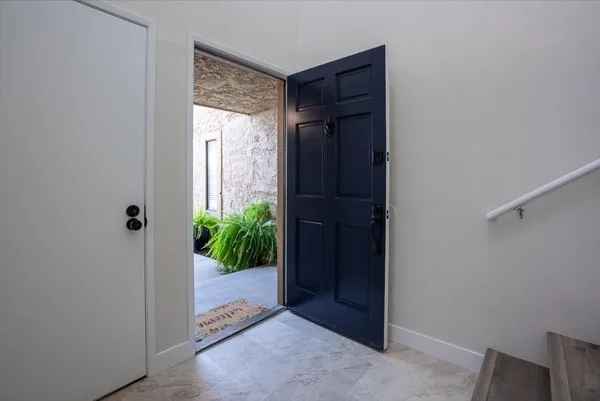 a view of an entryway door