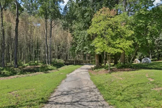a view of outdoor space and garden