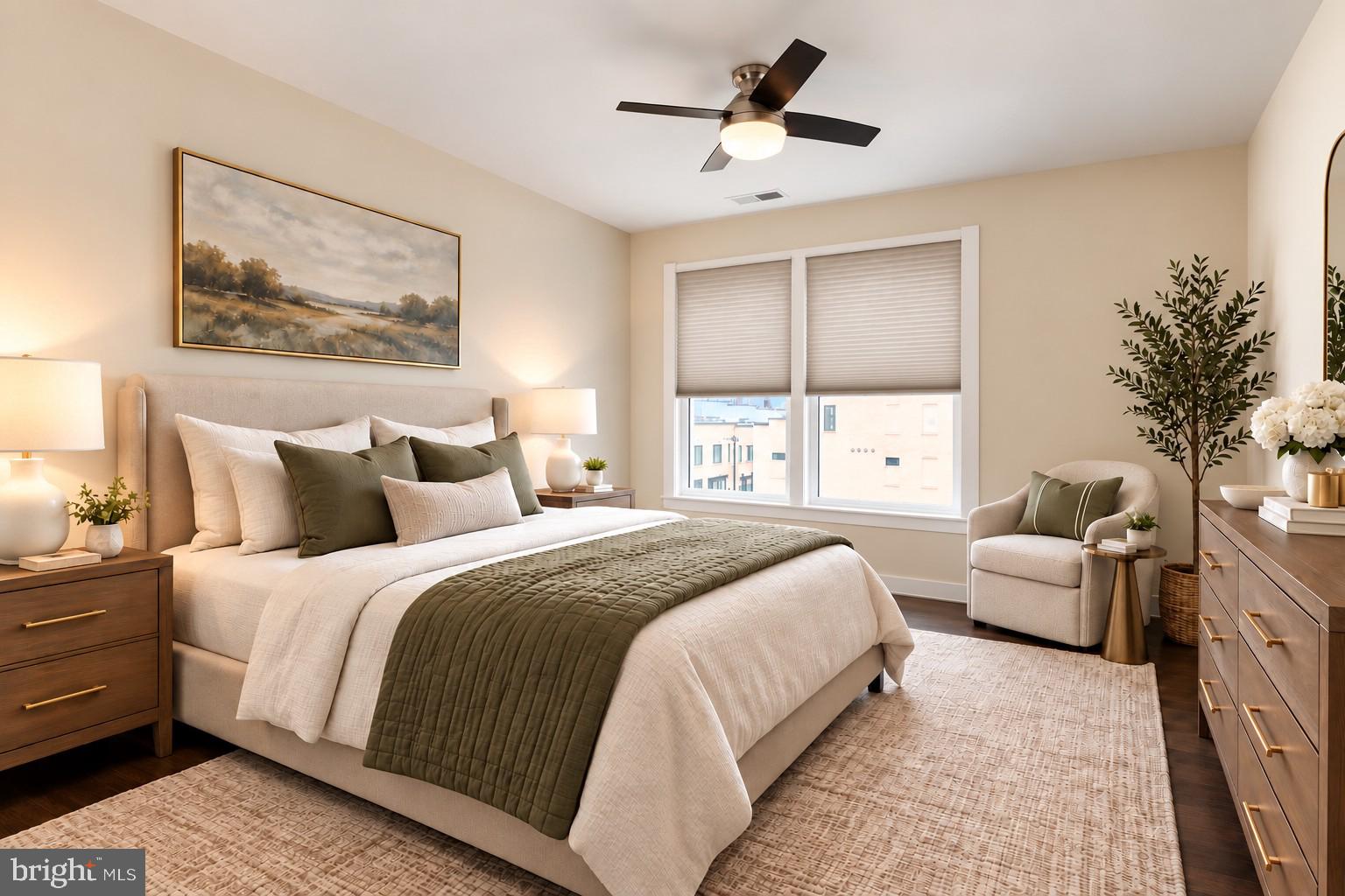 11200 Reston Station Boulevard, Unit 502 Reston, VA 20190 - Photo 12 of 40 Primary bedroom #2 with top-down, bottom-up blinds