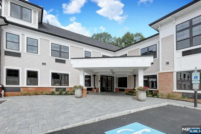 a view of a white building