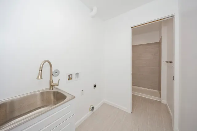 a close view of a sink