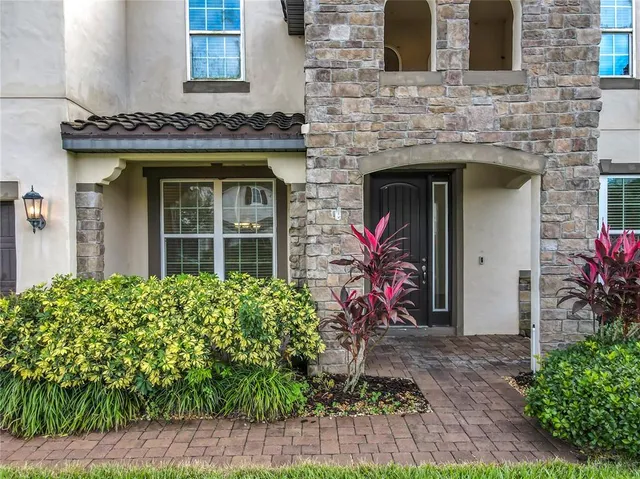 a front view of a house