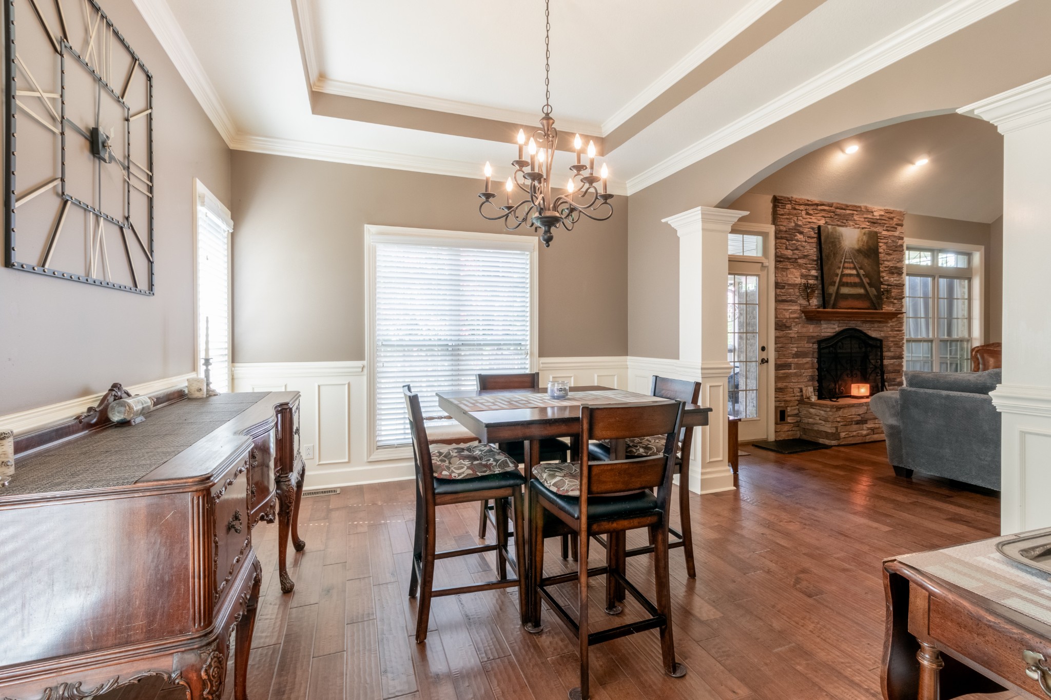 3592 Drake Road Adams, TN 37010 - Photo 13 of 47 a view of a a dining room with furniture window and wooden floor