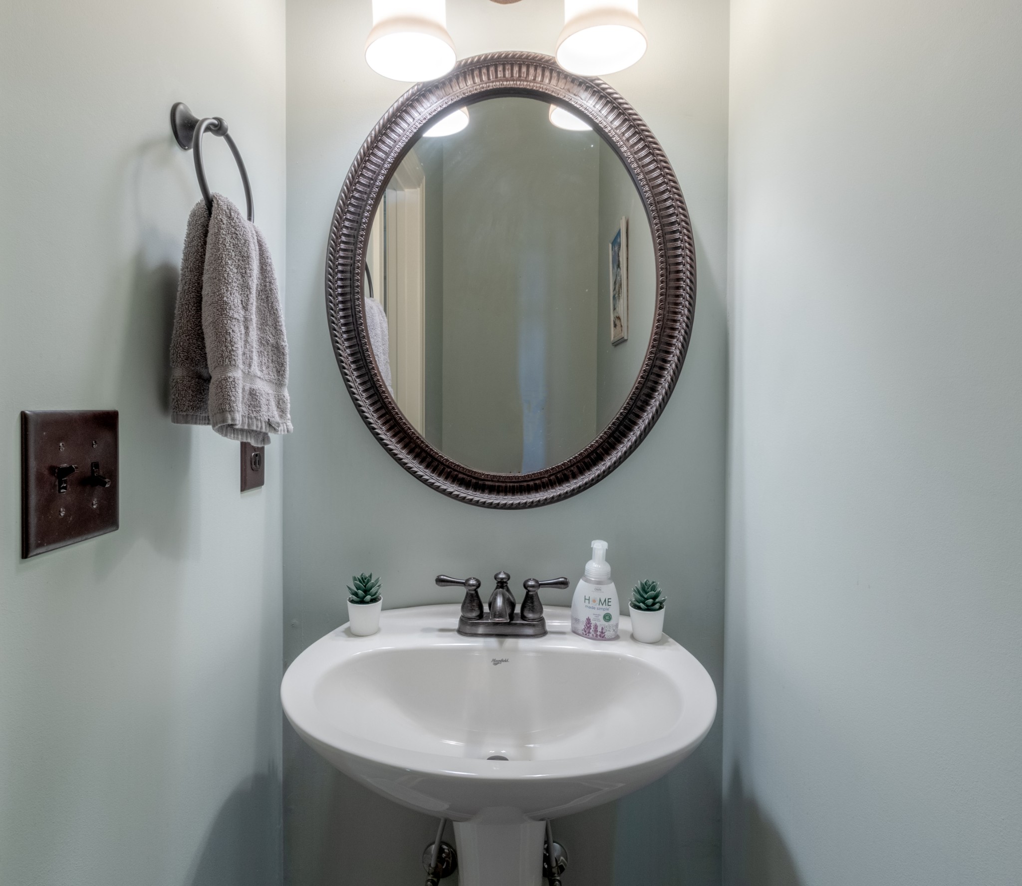 3592 Drake Road Adams, TN 37010 - Photo 18 of 47 a bathroom with a sink and a mirror