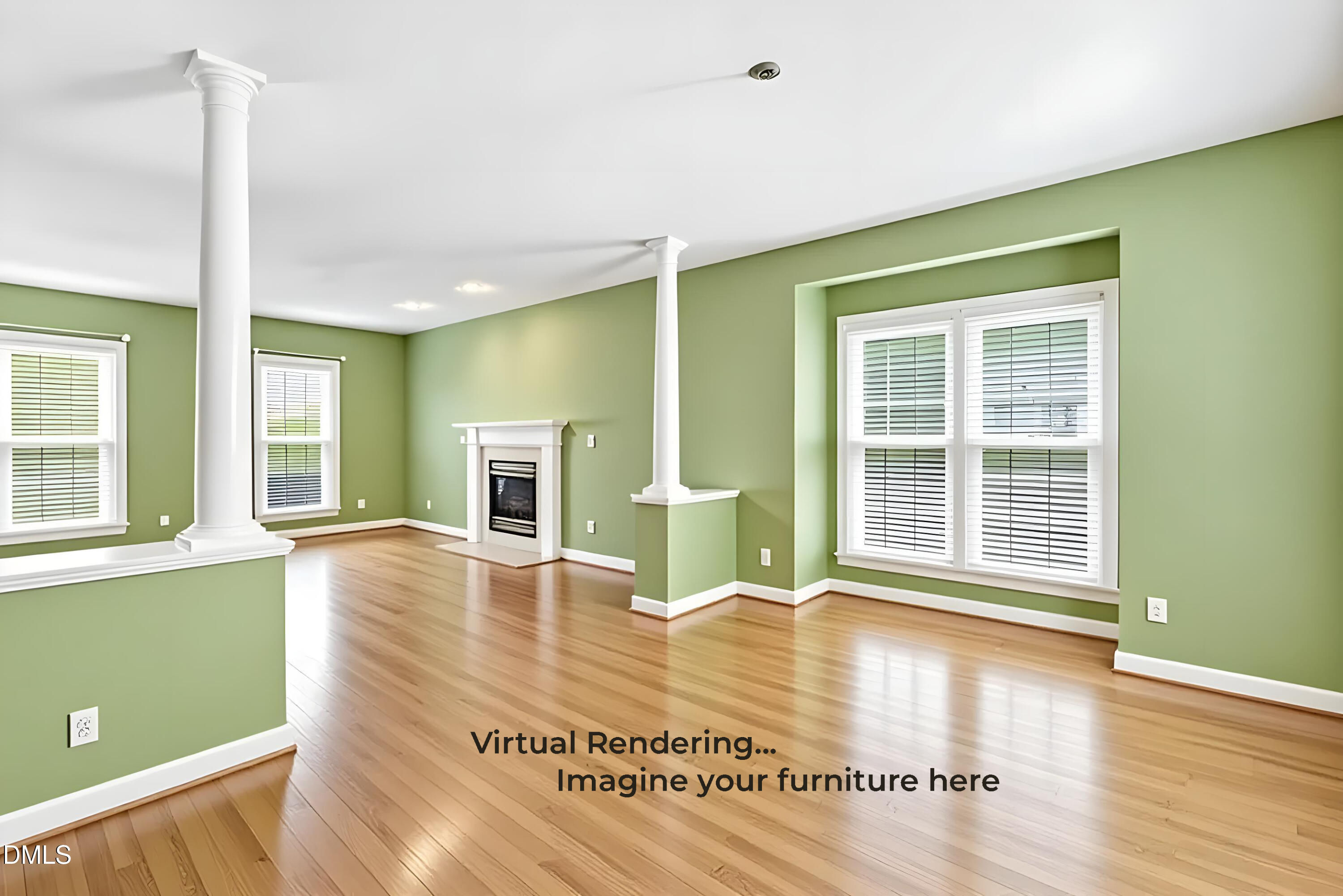 101 Sandy Hook Way Cary, NC 27513 - Photo 20 of 40 a view of a livingroom with wooden floor and a large window