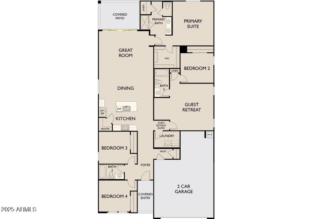 5636 West Summerside Road Laveen, AZ 85339 - Photo 28 of 28 Sunflower right 4 panel floorplan