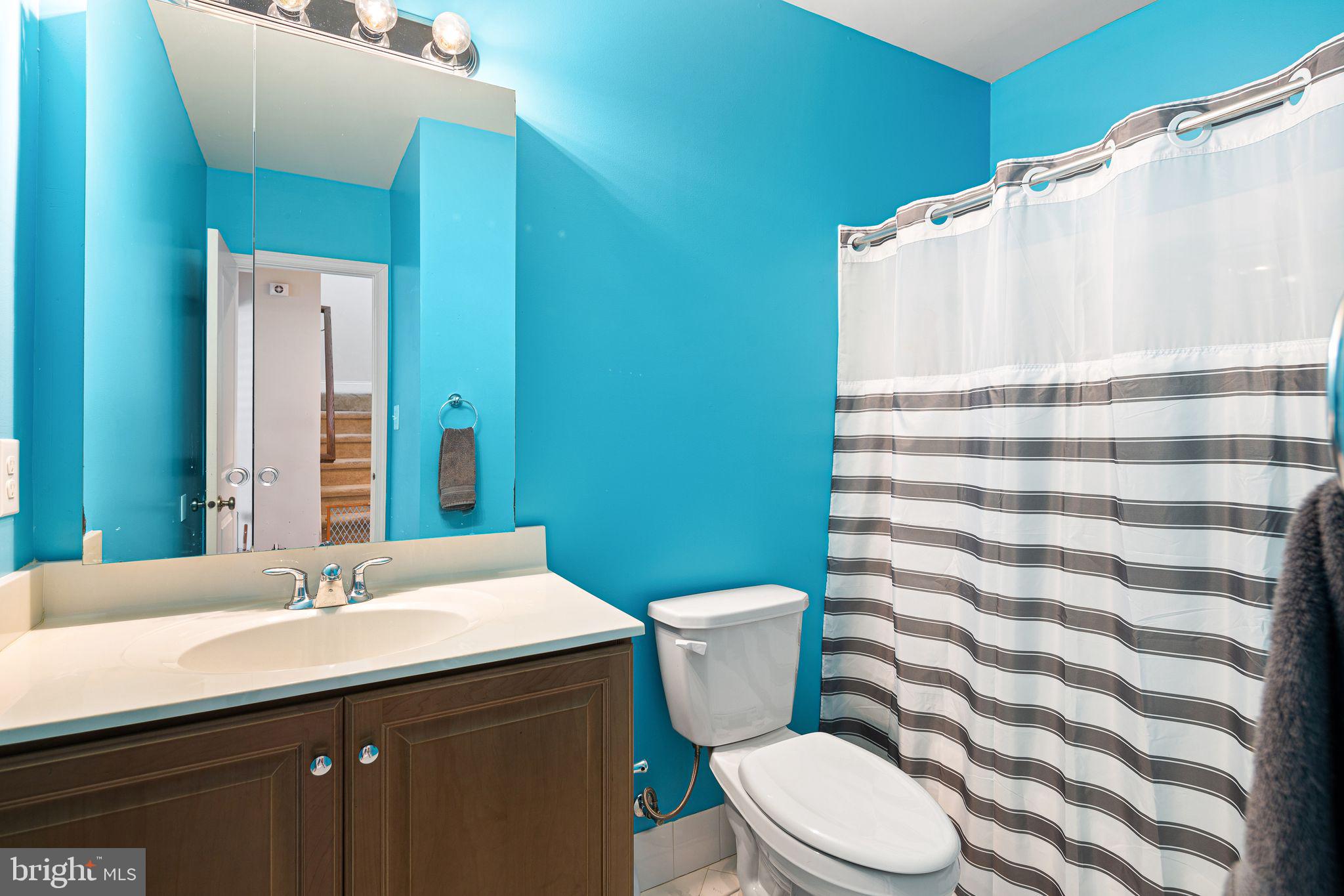 103 Murray Lane Media, PA 19063 - Photo 22 of 31 Vibrant blue bathroom oasis.